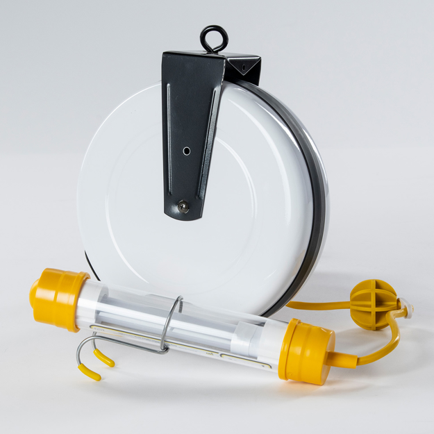 Stubby 40Ft Reel With Switch, Fluorescent Work Light, SafTLite by General  Manufacturing Inc.